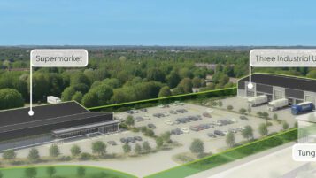 Suggested Redevelopment Option 1 - Supermarket & Industrial