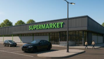 Suggested Redevelopment Option 1 - Supermarket & Industrial